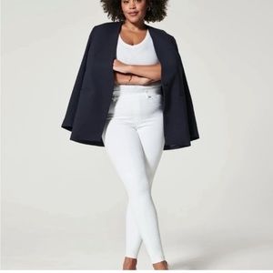 Spanx Skinny Pull on White Denim Legging Jeans Jeggings XL Tall 20271T